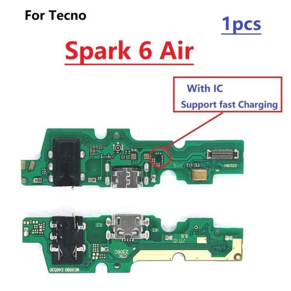 FOR TECNO SPARK 6 AIR CHARGING BOARD / CC BOARD